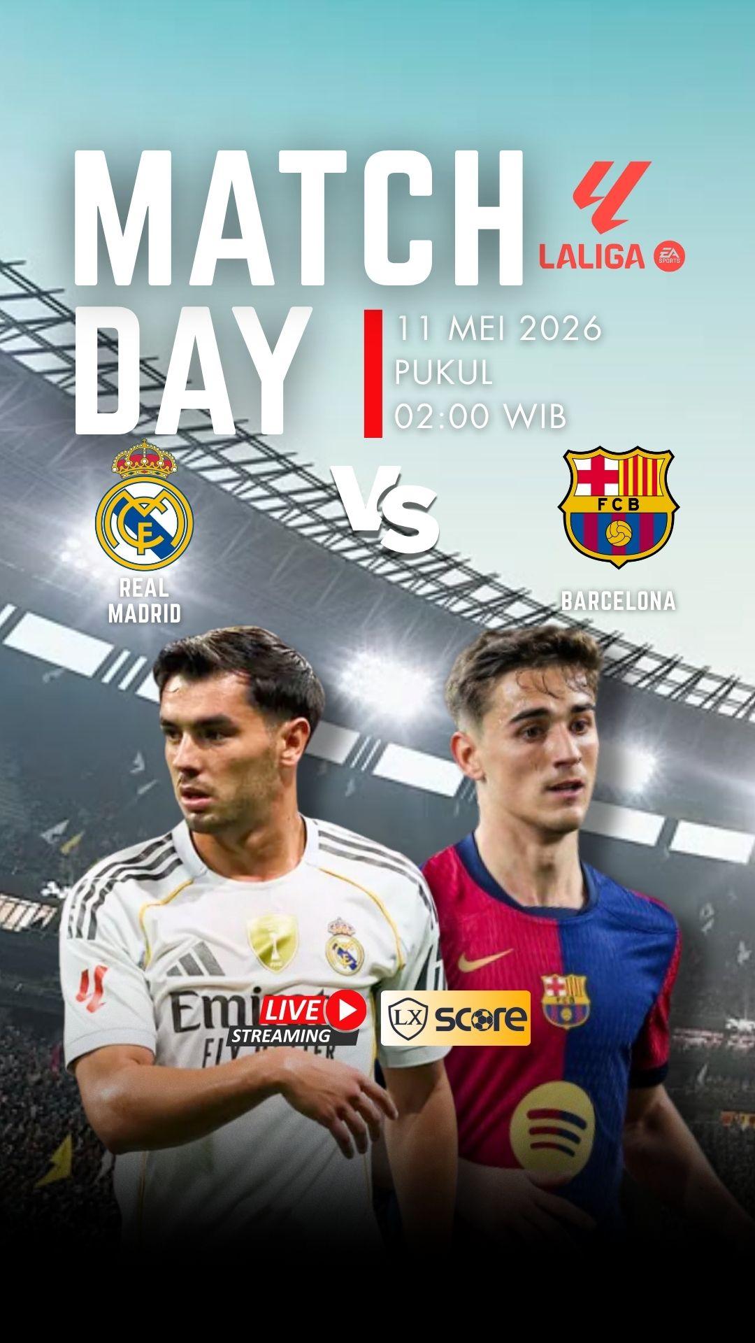 LIVE STREAMING REAL MADRID VS BARCELONA