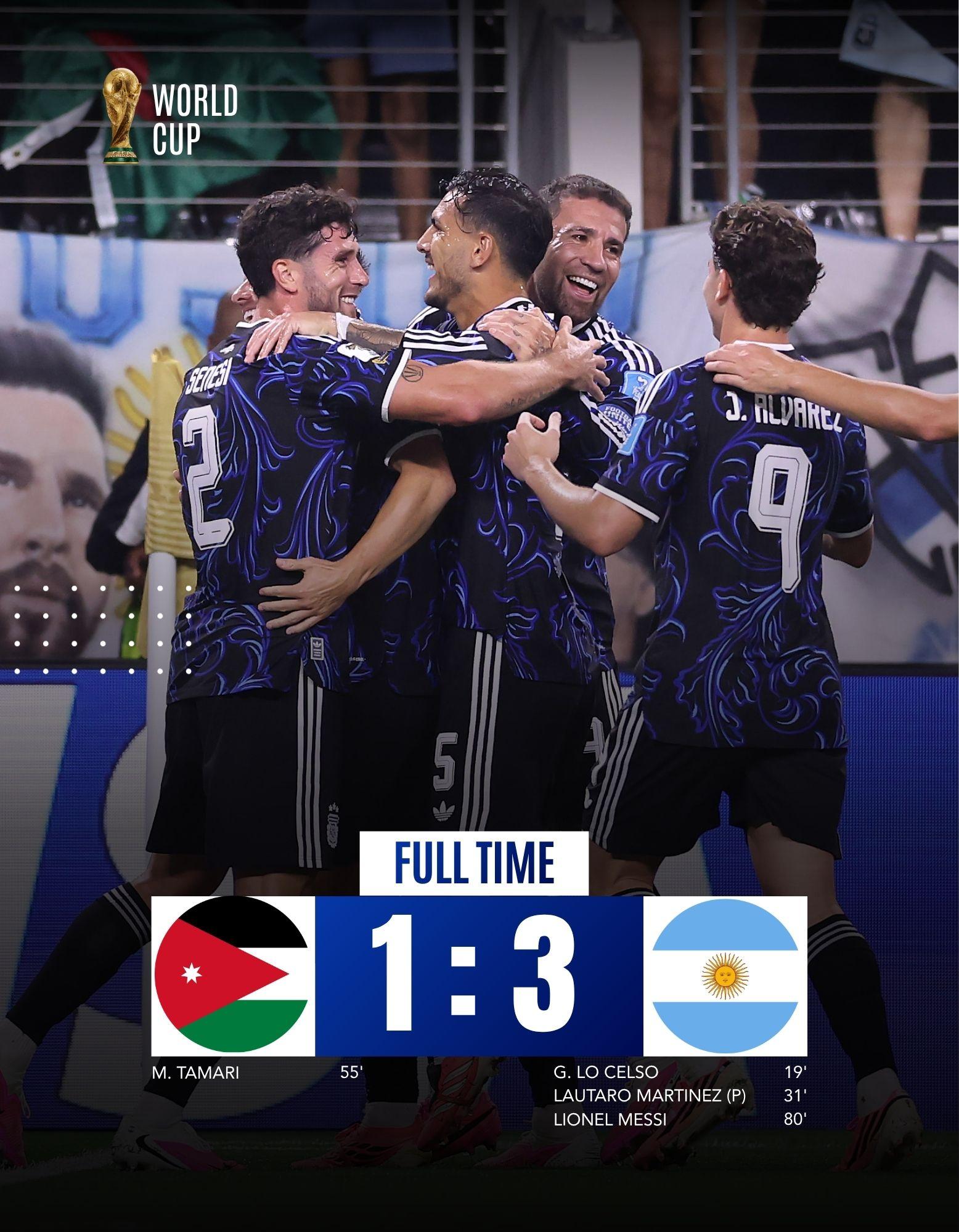 FULLTIME JORDANIA VS ARGENTINA