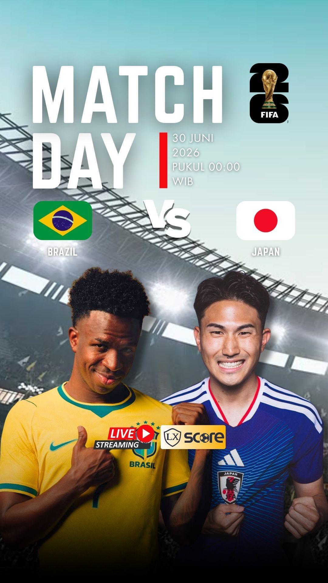 LIVE STREAMING BRAZIL VS JAPAN