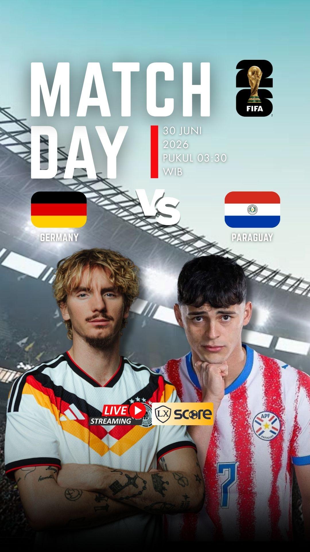 LIVE STREAMING GERMANY VS PARAGUAY