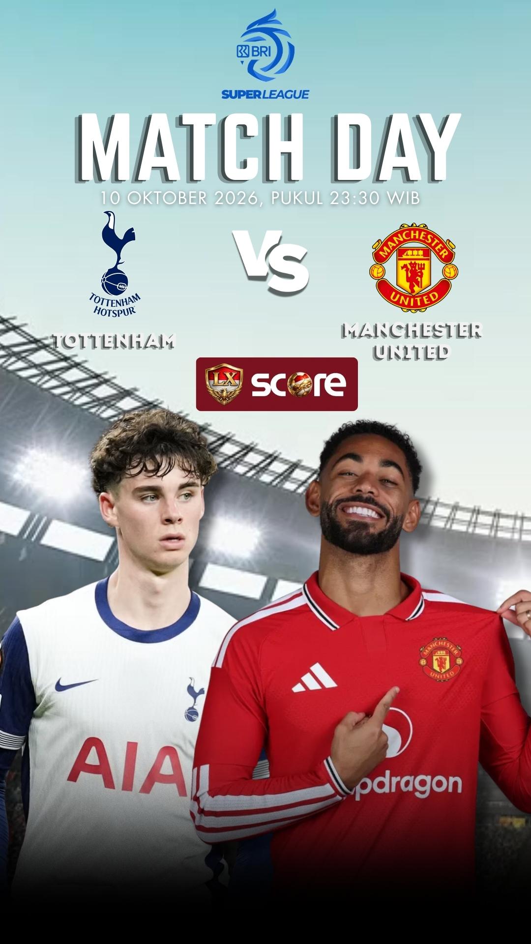 LIVE STREAMING TOTTENHAM VS MANCHESTER UNITED