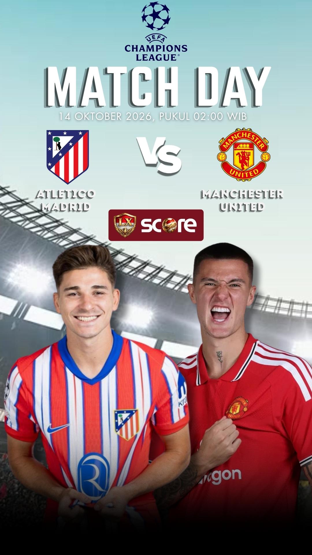 LIVE STREAMING ATLETICO MADRID VS MANCHESTER UNITED